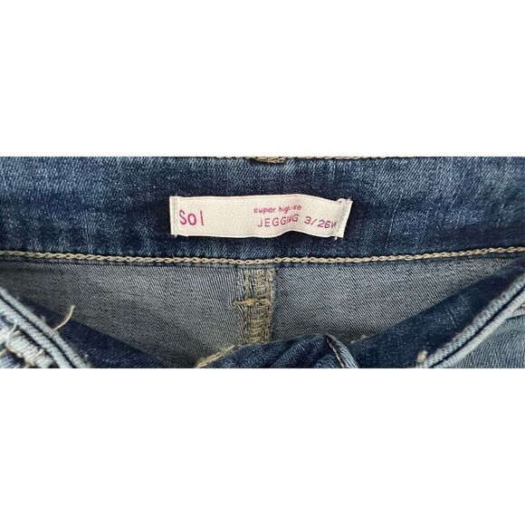 SO Super High Rise Distressed Jeggings - Picture 2 of 5